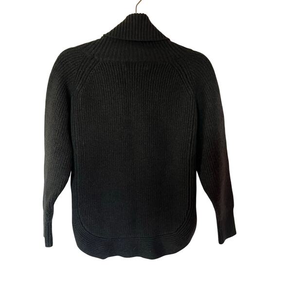 Wilfed Free Merino Wool Turtleneck Sweater Dark Green SZ L - Picture 2 of 9